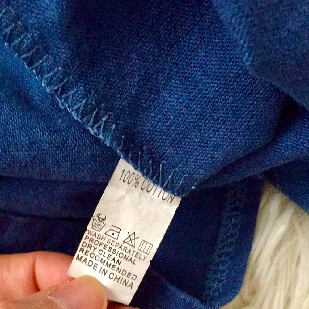 NWOT Chambray Embroidered Tunic - Picture 6 of 6
